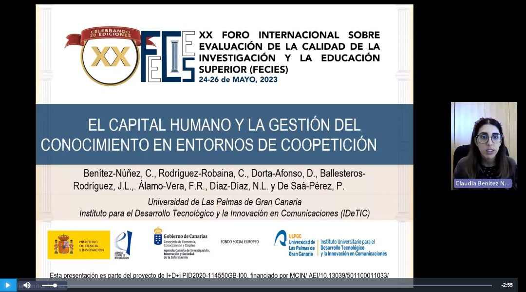 Presentación FECIES – El capital humano y la gestión del conocimiento en entornos de coopetición