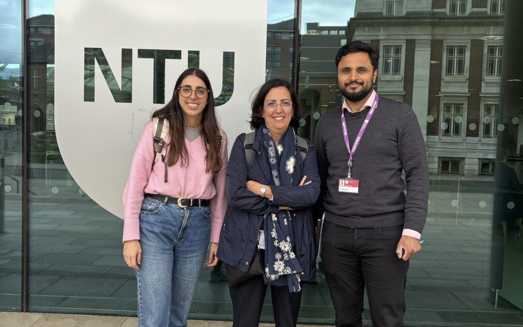 Reunión de Petra de Saá Pérez (IP del proyecto) con el investigador Tatbeeq Raza-Ullah en la Nottingham Trent University